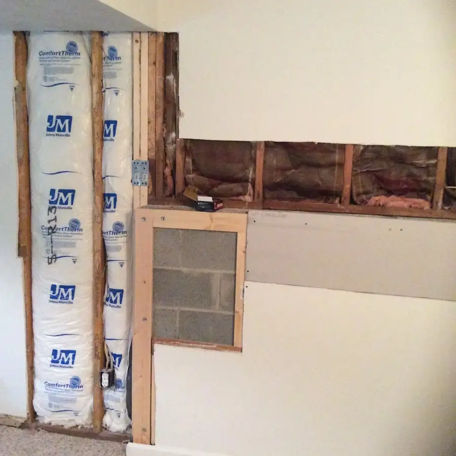 Wall insulation replacement during Contents Cleaning & Restoration in Waggaman